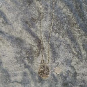 necklace with owl pendant